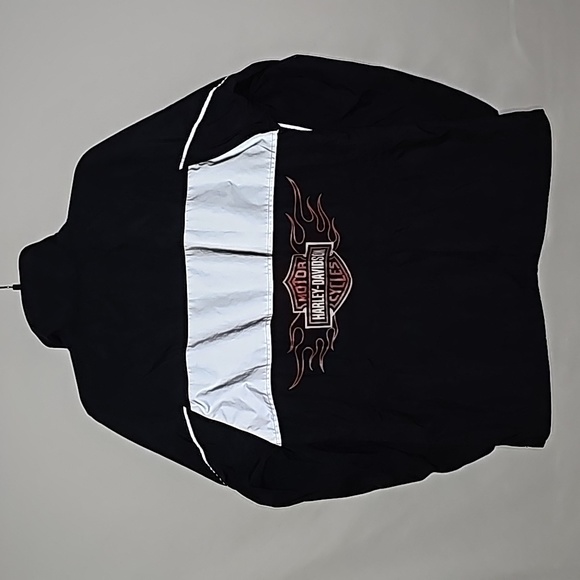 HARLEY DAVIDSON ▪︎ REFLECTIVE WINDBREAKER/RAIN JACKET ▪︎ SIZE S - Picture 8 of 12